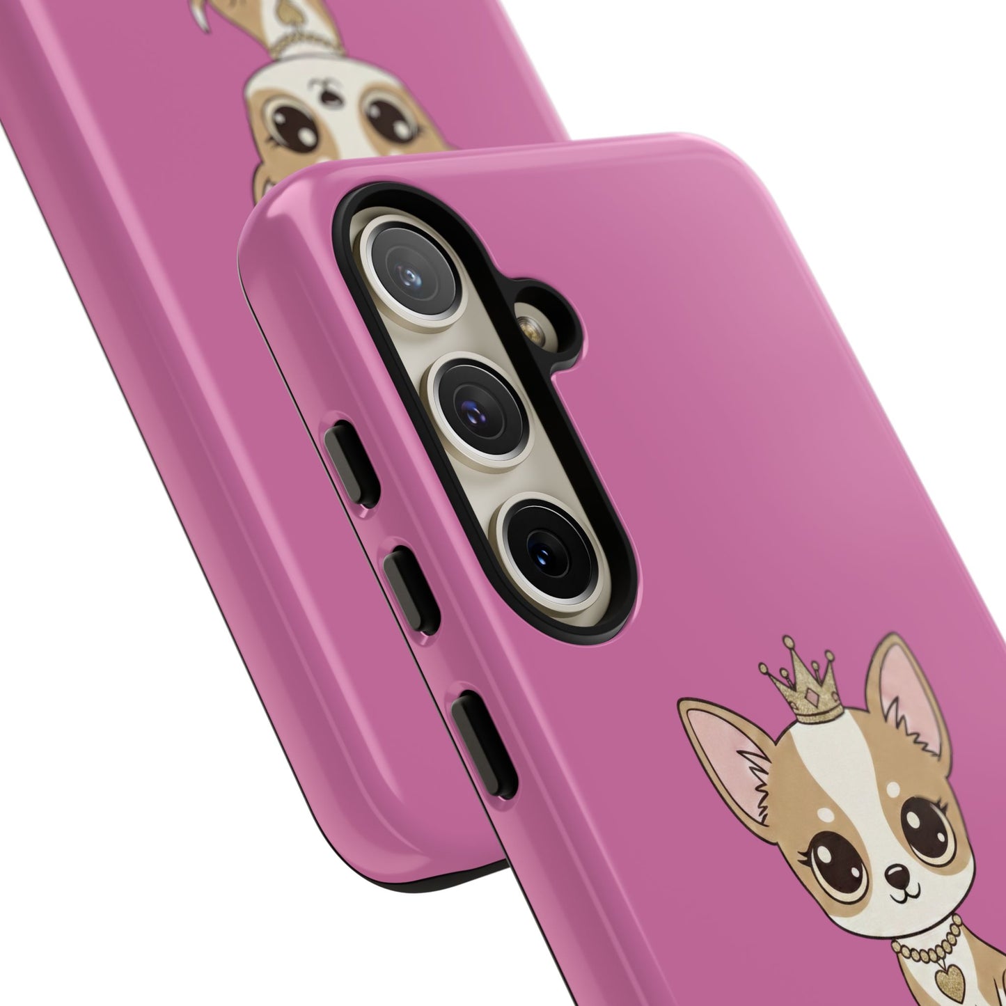 Chihuahua Phone Case — "Life Is Better With a Chihuahua" Cute Pink Protective Case