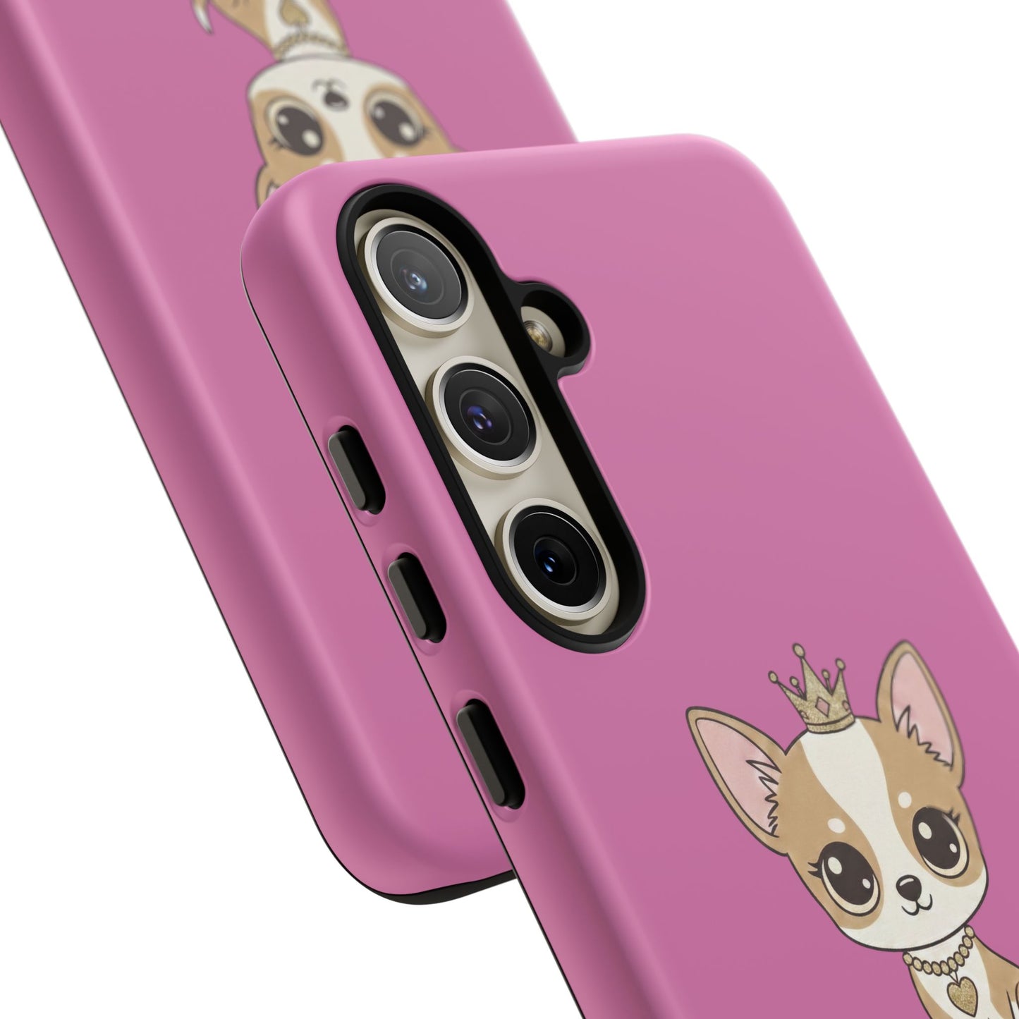 Chihuahua Phone Case — "Life Is Better With a Chihuahua" Cute Pink Protective Case