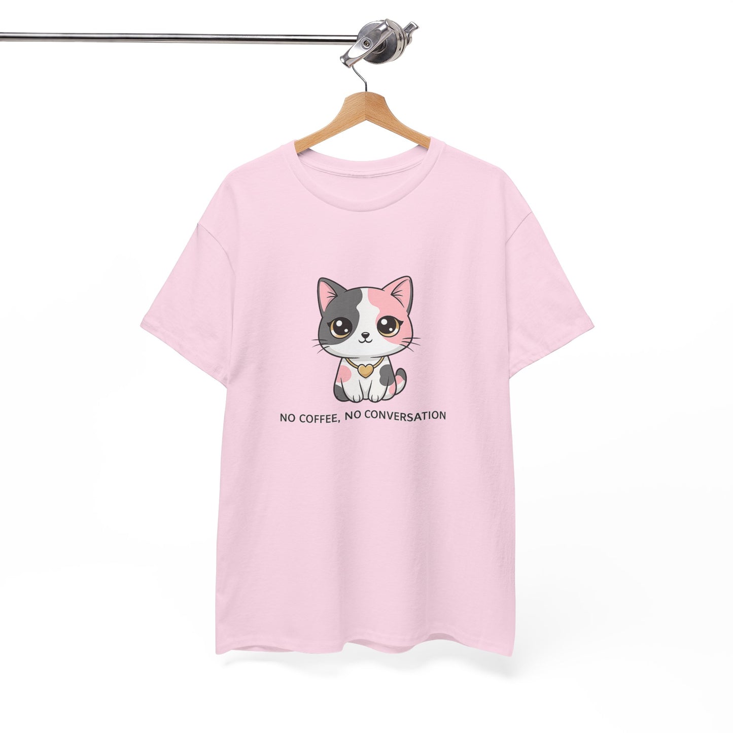 No Coffee, No Conversation - Cat T‑Shirt
