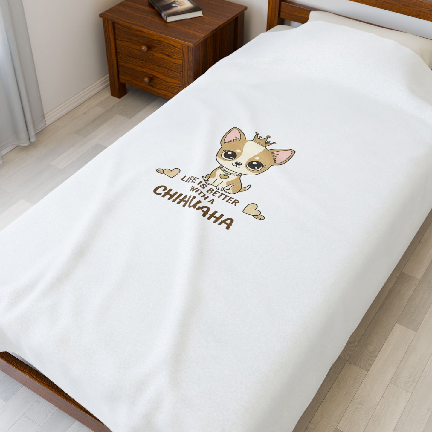 Chihuahua Crown Blanket – Life Is Better With a Chihuahua