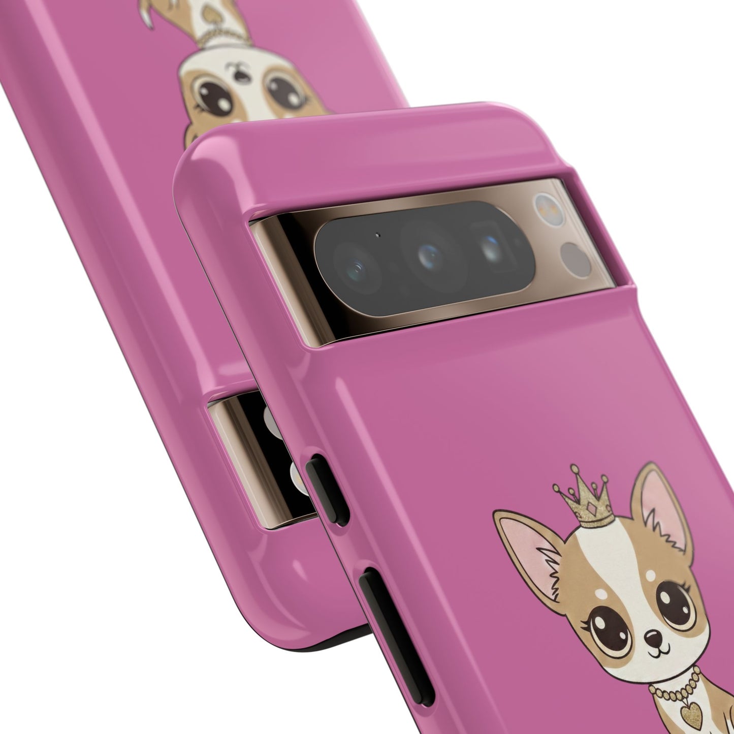 Chihuahua Phone Case — "Life Is Better With a Chihuahua" Cute Pink Protective Case
